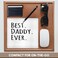 3dRose Best Daddy Ever - Gifts for fathers - dads - Good for Fathers day - black text, Mouse Pad, 20cm by 20cm