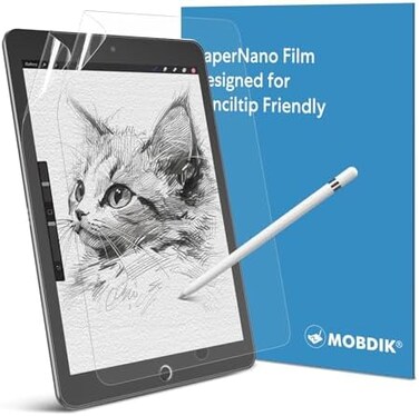 MOBDIK [2 Pack]Screen Protector For Ipad Air 3 / Ipad Pro 10.5 Paperlike Ipad Air 3 2019 /Ipad Pro 10.5 2017 Paperlike Screen Protector (2 Pack) Matte Film Anti Glare Less Fingerprint With Easy Instal