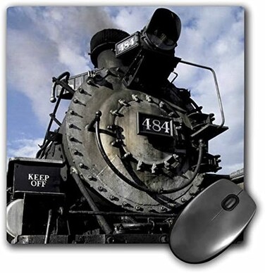 3dRose LLC 8 x 8 x 0.25 Inches Mouse Pad, Cumbres and toltec Train Chama New Mexico Julien Mcroberts (mp_92708_1)