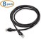 كابلات إيثرنت قصيرة من نوع Cat5e من Cable Matters، عبوة من 8 قطع، مقاومة للتشابك (كابل Cat5e، كابل Cat5e) باللون الأسود، طول 7 أقدام
