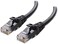 كابلات إيثرنت قصيرة من نوع Cat5e من Cable Matters، عبوة من 8 قطع، مقاومة للتشابك (كابل Cat5e، كابل Cat5e) باللون الأسود، طول 7 أقدام