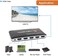 مفتاح J-Tech DIgital 4 منافذ 4K 4x1 HDMI مع PIP وجهاز تحكم عن بعد لاسلكي تحت الحمراء يعمل بإيقاف التشغيل التلقائي لجهاز iPhone