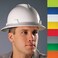 MSA 10082235 V-Gard Hard Hat Front Brim with Ratchet Suspension, Standard, Black w/Red Maple Leaf