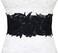 Lovful Women's Faux Leather Obi Belt Bowknot Lace Self Tie Belts Waist Band Cinch Wide Boho Belt, Orange, One size