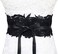 Lovful Women's Faux Leather Obi Belt Bowknot Lace Self Tie Belts Waist Band Cinch Wide Boho Belt, Orange, One size