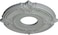 Ekena Millwork CM12AT Attica Ceiling Medallion, 12 3/4"OD x 3 1/2"ID x 1/2"P (Fits Canopies up to 3 1/2"), Factory Primed