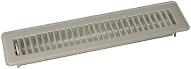 MINTCRAFT FR01-2X14W ProSource Floor Register, 2 in H X 14 in W, 2" x 14", White