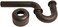 مصيدة مياه Westbrass D400-1-12، مقاس 1-1/2 بوصة × 1-1/2 بوصة، برونز مصقول بالزيت