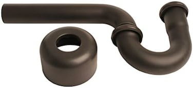 مصيدة مياه Westbrass D400-1-12، مقاس 1-1/2 بوصة × 1-1/2 بوصة، برونز مصقول بالزيت