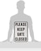 اتش واي-كيه او برودكتس الألومنيوم "PLEASE KEEP GATE CLOSED" 20523 مقاس 12 بوصة × 18 بوصة أسود/ابيض، 1 لكل منها