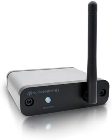 Audioengine B1 Bluetooth Music Receiver with 5.0 aptX HD, Extended Range and High Fidelity 24 bit DAC, Optical and RCA outputs
