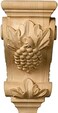 Ekena Millwork CORW03X04X07GRAL 3 1/2-Inch W x 4-Inch D x 7-Inch H Small Grape Corbel, Alder