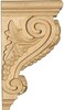 Ekena Millwork CORW03X04X07GRAL 3 1/2-Inch W x 4-Inch D x 7-Inch H Small Grape Corbel, Alder