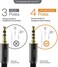 Zeskit Zeskit AU112 Braided Nylon 12 Feet Premium Audio Cable - 3.5mm 4 Poles Jack (Male to Female)