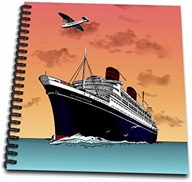 3dRose db_34487_2 Tropical Ship Cruise - Memory Book, 12 by 12
