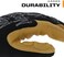 Mechanix Wear: Material4X قفازات مصنوعة من الجلد الصناعي الأصلي - مقاومة للتآكل (متوسط، بني/أسود)