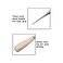 Bluemoona 3 Pcs - PATTERN NOTCHER 45N PROFESSIONAL DESIGNER PUNCH 0.2cm (W) X 0.8cm (L) Pattern Stitch Wheels AWL