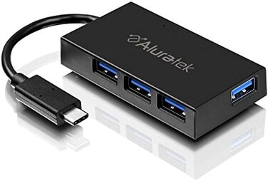Aluratek 4-Port USB 3.1 Type-C Hub - AUHC0304F