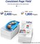INK E-SALE Replacement for HP 125A HP CB540A CB541A CB542A CB543A Toner Cartridge for use with HP Color Laserjet CP1215 CP1518ni CP1515n CM1312nfi CM1312 MFP Printer, 4 Pack