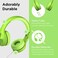 LilGadgets Connect+ Pro Wired Kids Headphones for School with Microphone, Volume Limiting &amp; Noise Cancelling Over-Ear Headset with Cord, SharePort Technology &amp; SoftTouch Padding, Green