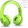 LilGadgets Connect+ Pro Wired Kids Headphones for School with Microphone, Volume Limiting &amp; Noise Cancelling Over-Ear Headset with Cord, SharePort Technology &amp; SoftTouch Padding, Green