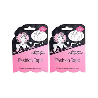 Hollywood Fashion Secrets Fashion Tape Flat Pack, 36 Strips, 2-Packs