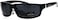 Locs All Black Rectangular Cholo Gangster Mad Dog Plastic Sunglasses