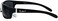 Locs All Black Rectangular Cholo Gangster Mad Dog Plastic Sunglasses