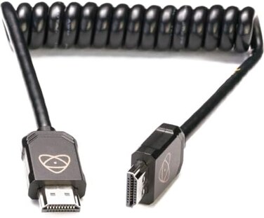 اتوموس كابل HDMI كامل 30 سم موصل مصبوب (60 سم متدرج) من ATOM4K60C5 - أسود