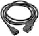 سلك كهربائي واضح، 15 امبير، 14AWG (IEC-320-C19 إلى IEC-320-C14) 6 قدم (P047-006)، أسود