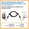 تريب لايت كابل USB 2.0 عالي السرعة A/B مع اختناقات الفريت (M/M)، 1.8 متر (U023-006)، أسود