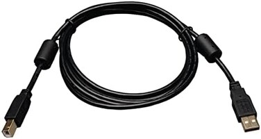 تريب لايت كابل USB 2.0 عالي السرعة A/B مع اختناقات الفريت (M/M)، 1.8 متر (U023-006)، أسود