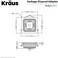 KRAUS Pax Garbage Disposal Adapter, GDA-1