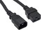 سلك طاقة تيار متردد، IEC320 C14 إلى IEC320 C19، 6 قدم، 14AWG، 15 امبير، 250 فولت (ZWACDFAN-06)