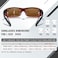 Duco Wraparound Fitover Glasses Polarized Wear Over Sunglasses for Men Women UV Protection Sun Glasses Driving 8953, L Size Wine Red Frame Brown Lens, Large