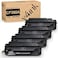 V4INK 4PK Compatible Toner Cartridge Replacement for HP 08A CF280A Toner Black for use in HP Laserjet Pro 400 M401N M401DN M401DNE M401DW Printer, HP LJ Pro 400 MFP M425DN M425 Printer
