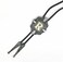 KECOL Western Letter Bolo Tie Cowboy Aalphabet A to Z Neckties Necklace for Men Women