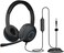 Cyber Acoustics 3.5mm Stereo Headset with Headphones and Noise Cancelling Microphone for PCs, Tablets, and Cell Phones in The Office, Classroom or Home (AC-5002), Black