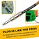 GLS Audio 10 Foot Guitar Instrument Cable - 1/4 Inch TS to 1/4 Inch TS 10-FT Brown Yellow Tweed Cloth Jacket - 10 Feet Pro Cord 10' Phono 6.3mm - Single