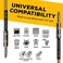GLS Audio 10 Foot Guitar Instrument Cable - 1/4 Inch TS to 1/4 Inch TS 10-FT Brown Yellow Tweed Cloth Jacket - 10 Feet Pro Cord 10' Phono 6.3mm - Single