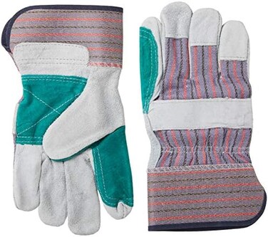 Custom Leathercraft CLC Custom Leathercraft 2049B Work Gloves with Double Leather Palm and Safety Cuff, 12 Pair