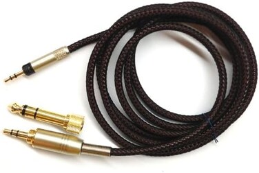 NewFantasia 1.2m Replacement Audio upgrade Cable For Audio Technica ATH-M50x ATH-M40x Headphones