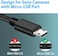 SCOVEE Usb Cable For Sony Alpha A6000 A6300 A6400 A6500 A5100 A5000 A77Ii A7Iik, A99Ii, Cyber-Shot Dschx200V, Dschx400, Dsc-Rx10 Etc., Replacement Computer Data Charging Cable