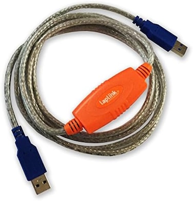 Laplink Europe Ltd USB 3.0 Super-Speed Transfer Cable - 5 Gbps Transfer Cable for PCmover Software, USB 3.0 Male Connector, USB Type A Port, 1.80 m - 1 Piece