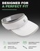 SAAKA Sport Visor for Women. Soft, Stretchy, Lightweight &amp; Adjustable. Running, Tennis, Golf &amp; Sports.