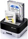 Cinolink USB 3.0 to SATA Dual-Bay External Hard Drive Docking Station with Offline Clone/Duplicator Function for 2.5 &amp; 3.5 Inch HDD SSD SATA (SATA I/II/III) Support 2 x 12TB &amp; UASP, Tool-Free
