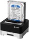 Cinolink USB 3.0 to SATA Dual-Bay External Hard Drive Docking Station with Offline Clone/Duplicator Function for 2.5 &amp; 3.5 Inch HDD SSD SATA (SATA I/II/III) Support 2 x 12TB &amp; UASP, Tool-Free