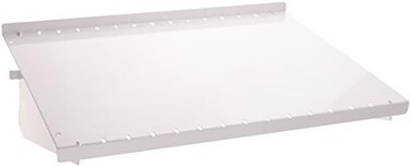 Wall Control ASM-SH-1612 W 12" Deep Pegboard Shelf Assembly for Wall Control Pegboard Only, White