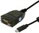 Gearmo Gearmo USB C to Serial RS232 Adapter with LED Indicators USB 2.0