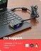 Gearmo Gearmo USB C to Serial RS232 Adapter with LED Indicators USB 2.0